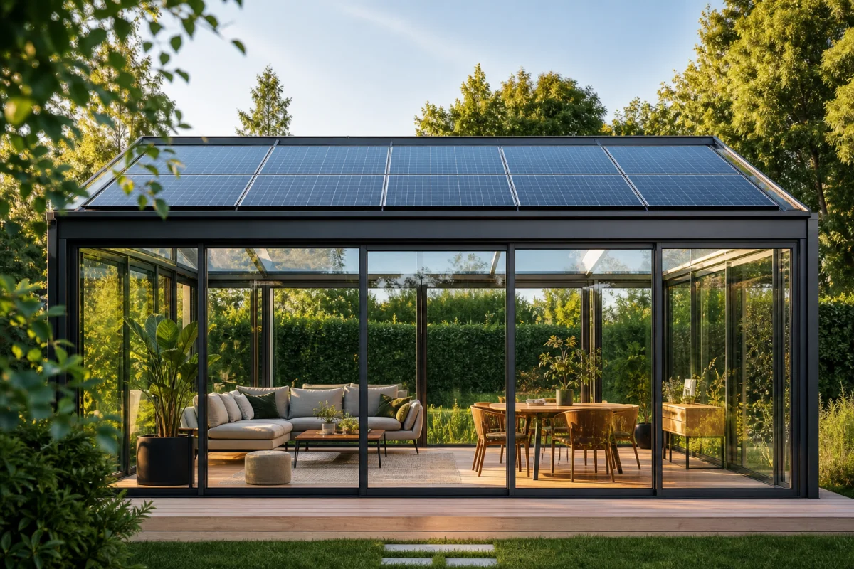 panneaux solaires veranda