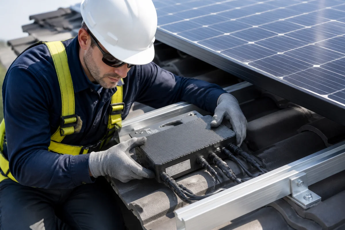 schéma installation photovoltaïque micro-onduleur