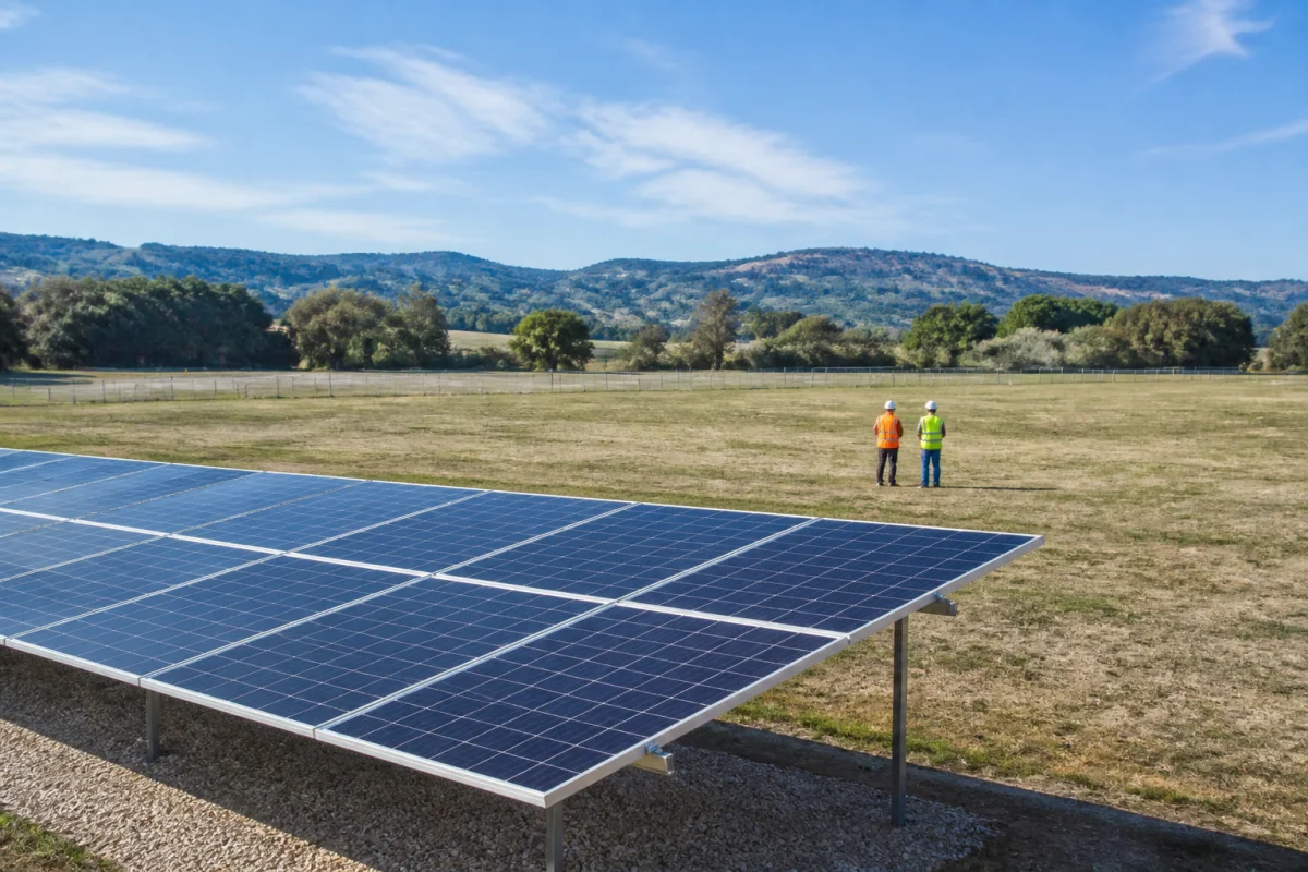 parc photovoltaïque au sol