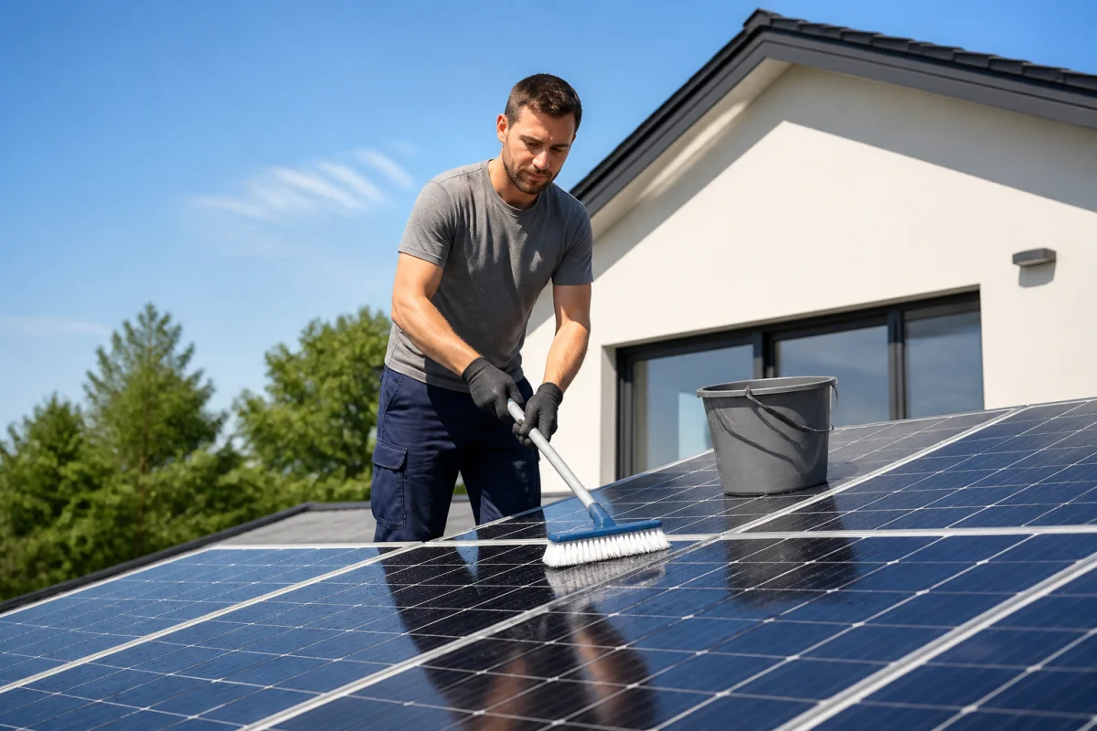 Entretien et nettoyage des panneaux solaires chez soi
