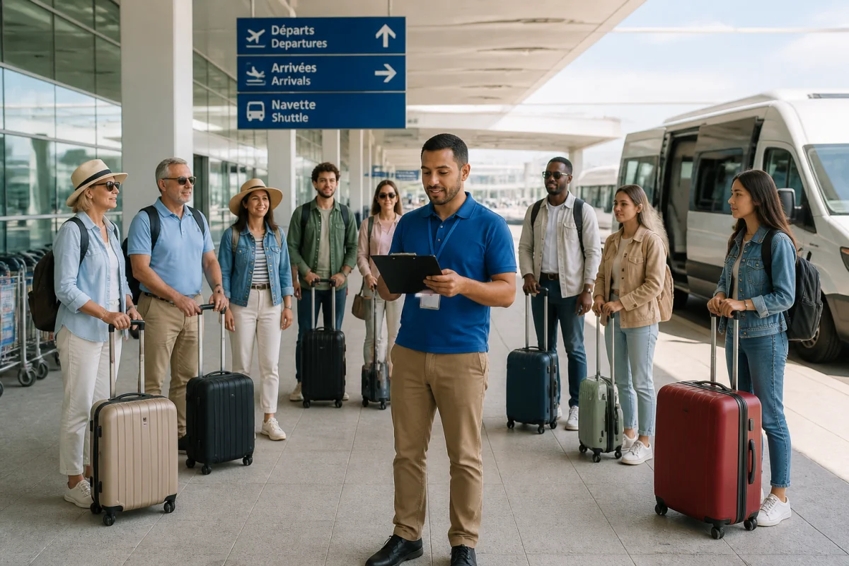 Réussir un transfert aéroport pour groupe